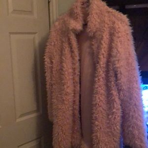 Pink Faux fur Coat